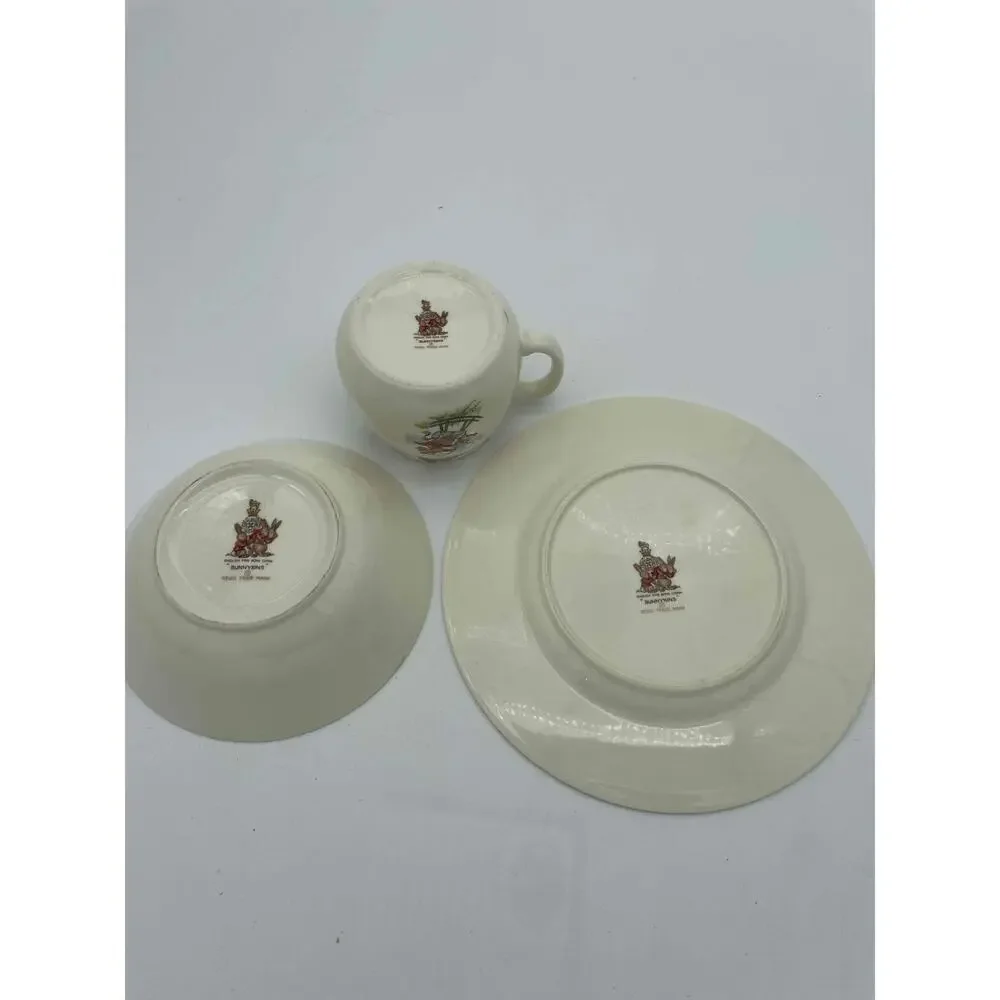 Ronald Daulton Bunnykins Plate Bowl Mug Peter Rabbit‎ Children's Vintage  Set